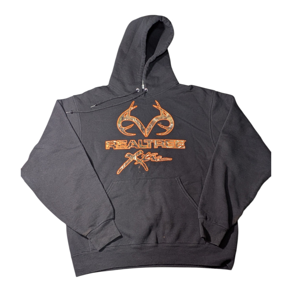 RealTree Extra - Black Hoodie - Mens - Size Med - Preowned - Good Cond